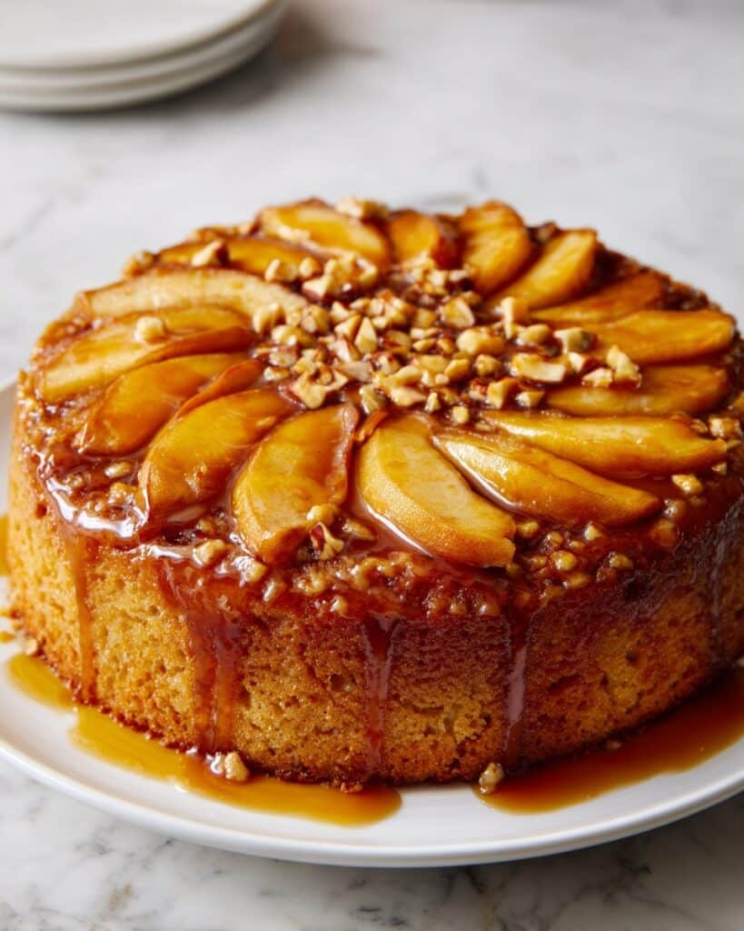 Caramel Apple Upside-Down Cake Recipe