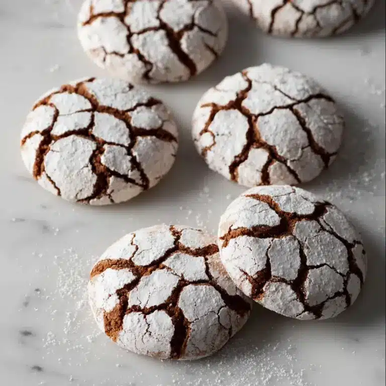 Soft and Spiced Gingerbread Crinkle Cookies Recipe