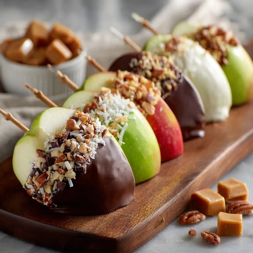 Dipped Apple Slices on a Stick Recipe - Recipe Image