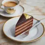 Classic French Opera Cake Recipe with Gold Leaf Garnish Recipe