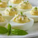 Basil Parmesan Deviled Eggs Recipe
