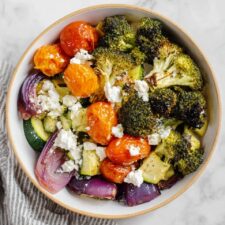 Roasted Vegetables with Feta Recipe