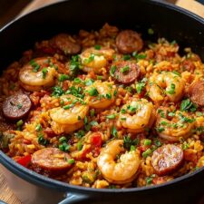 One Pot Shrimp and Sausage Jambalaya Recipe