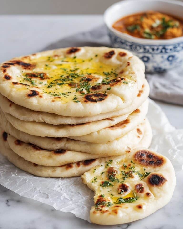 Cottage Cheese Garlic Naan (High Protein, No Yeast!) Recipe