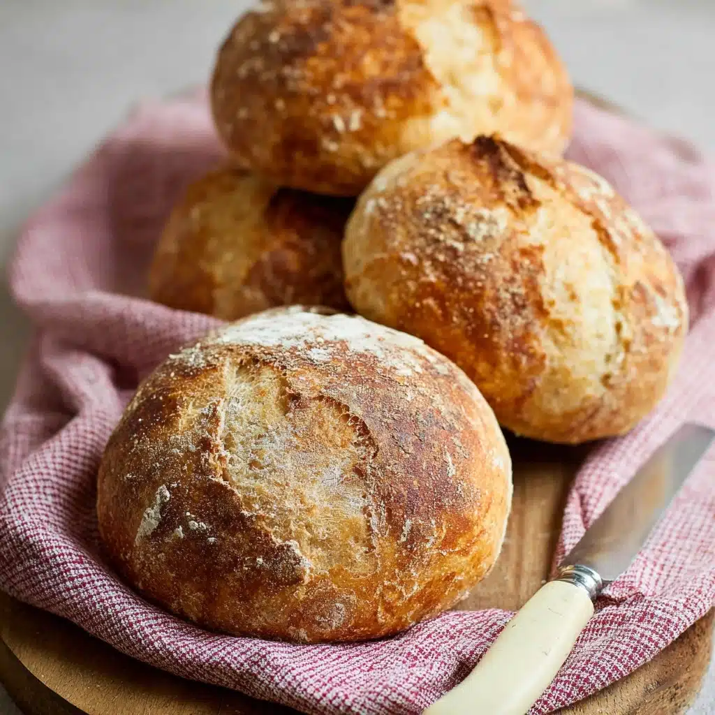 5-Ingredient Crusty Panini Bread (No Knead) Recipe