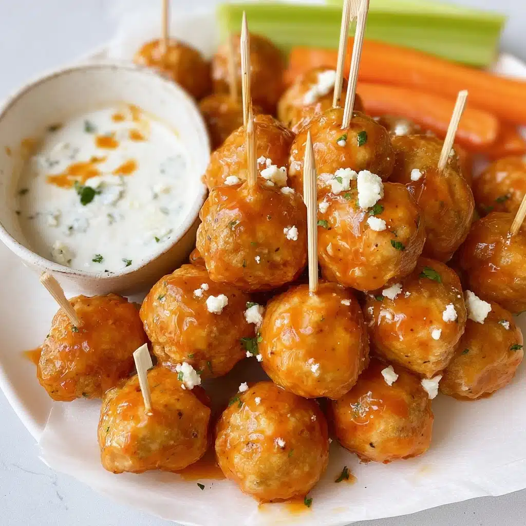 Buffalo Chicken Meatballs Recipe - Recipe Image