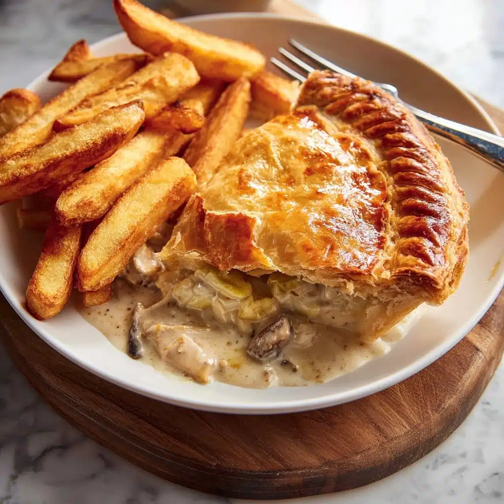 Chicken, Leek and Mushroom Pie Recipe - Recipe Image