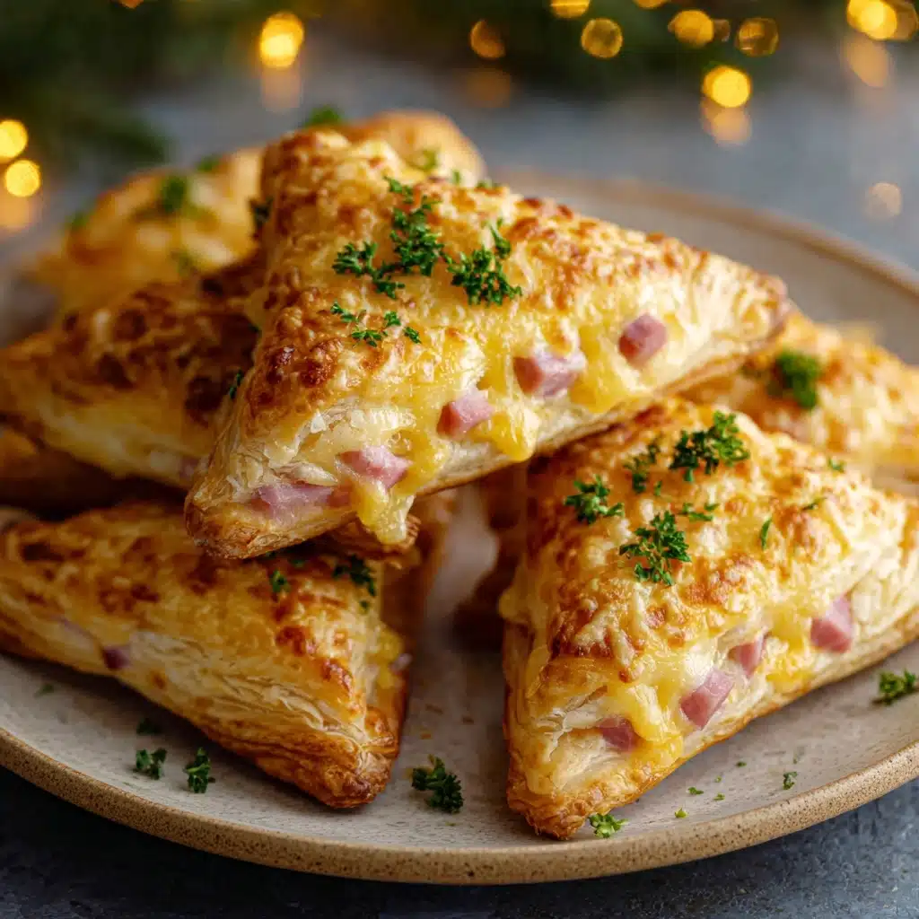 Cheddar and Ham Stuffed Christmas Trees Recipe - Recipe Image