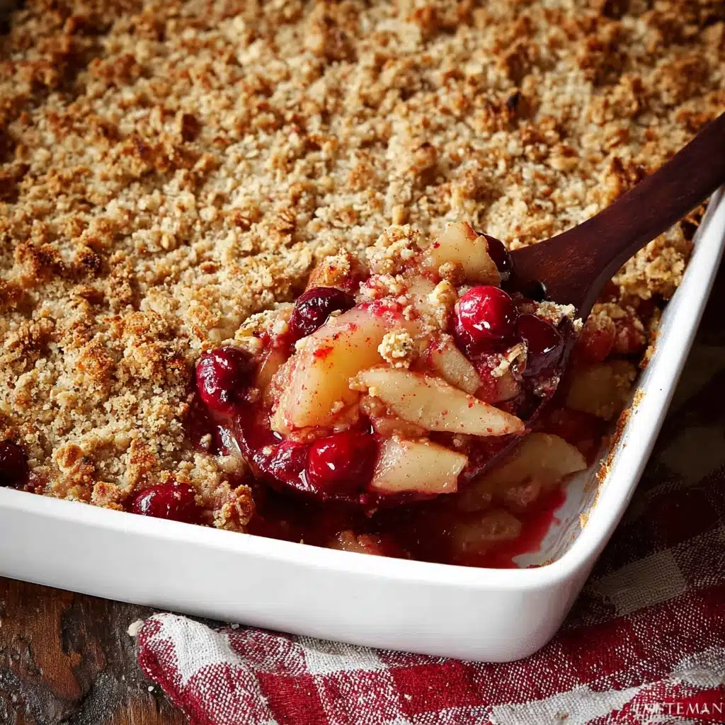Spiced Cranberry Pear Crisp Recipe - Recipe Image
