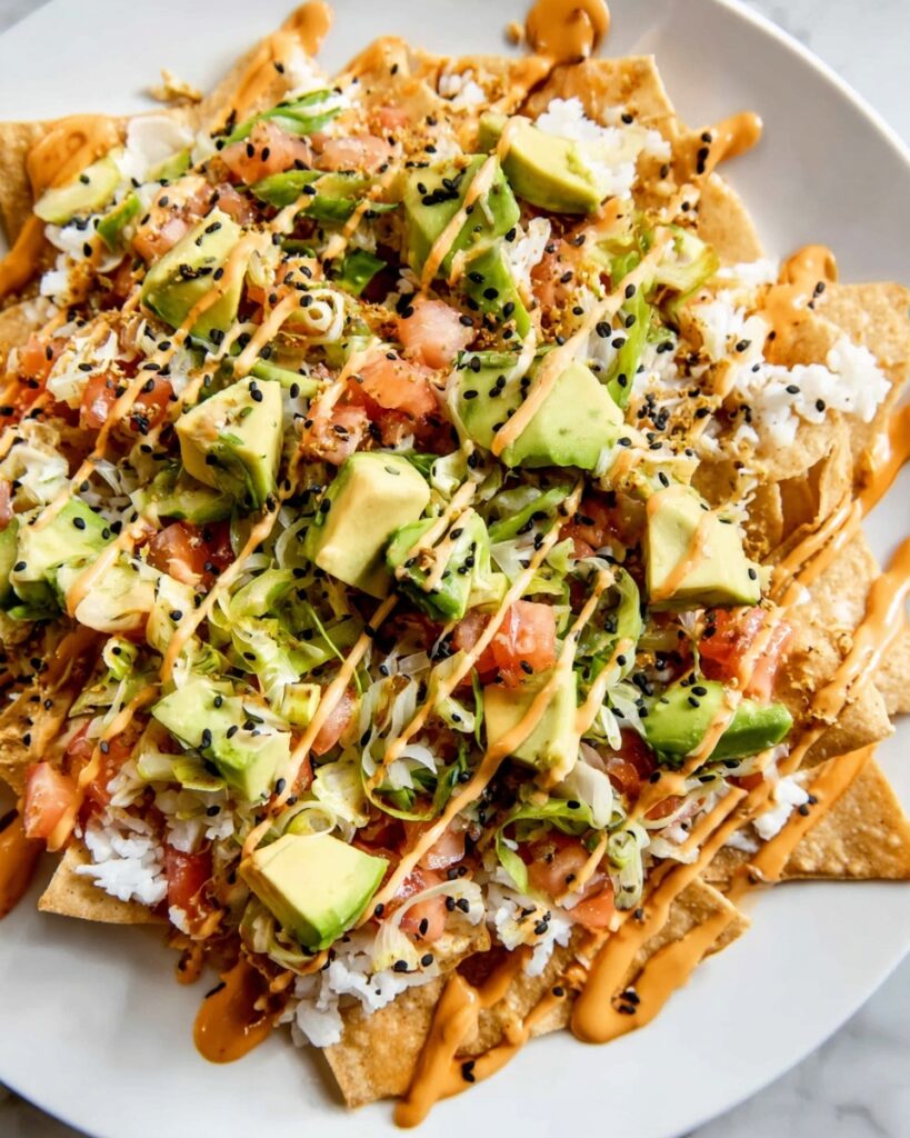 Spicy California Sushi Nachos Recipe