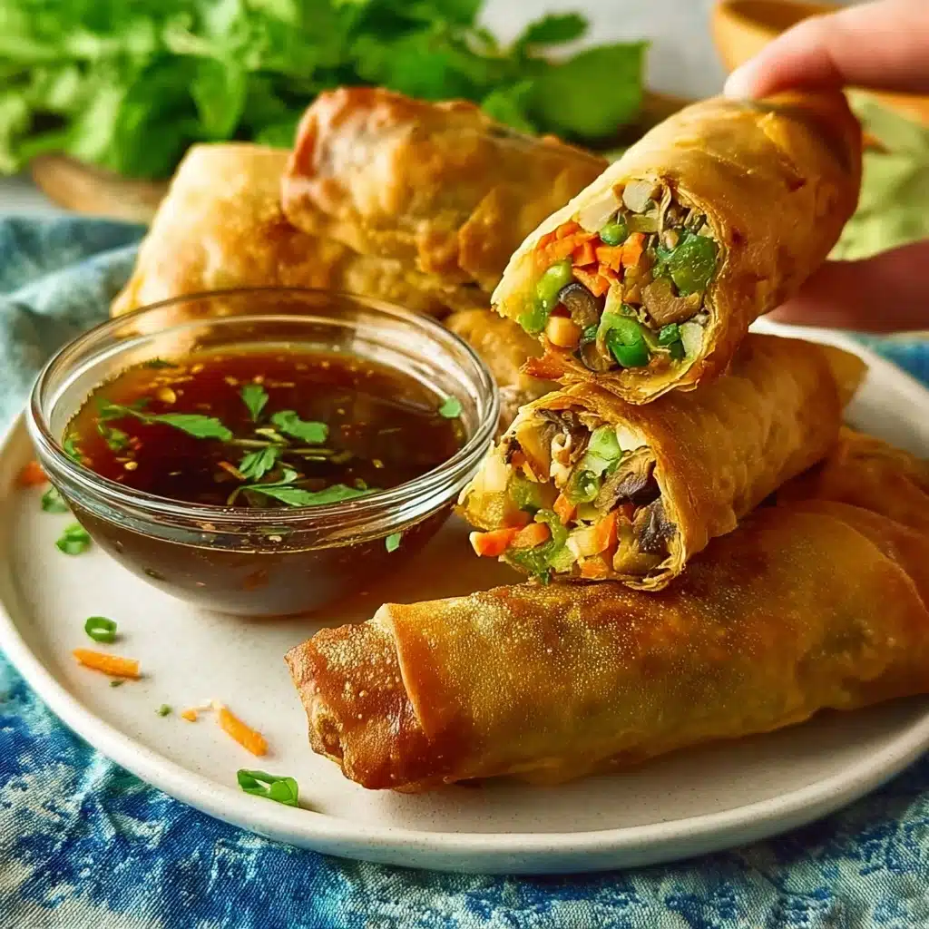 Vegetable Spring Rolls With Dipping Sauce Recipe - Recipe Image