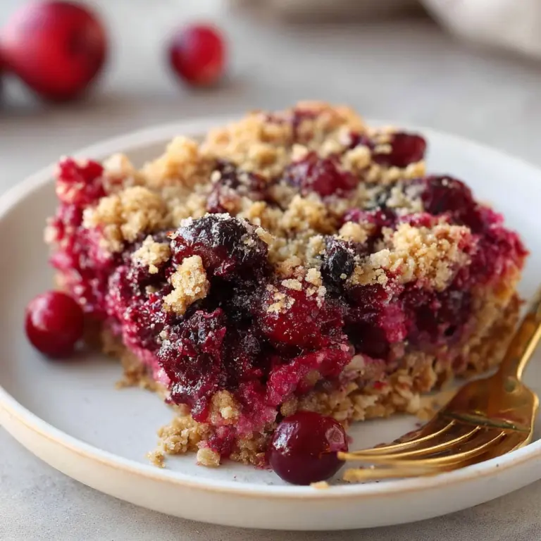Oatmeal Cranberry Bars Recipe