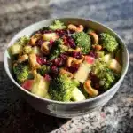 Broccoli Cashew Salad with Apples, Pears, and 7 Delights Recipe