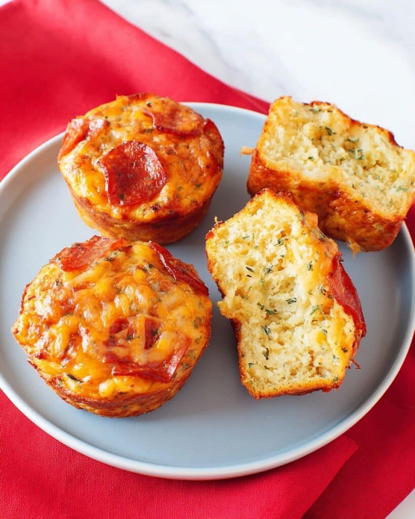 Easy-Peasy Cheesy Pizza Muffins (Hidden Veggie!) Recipe