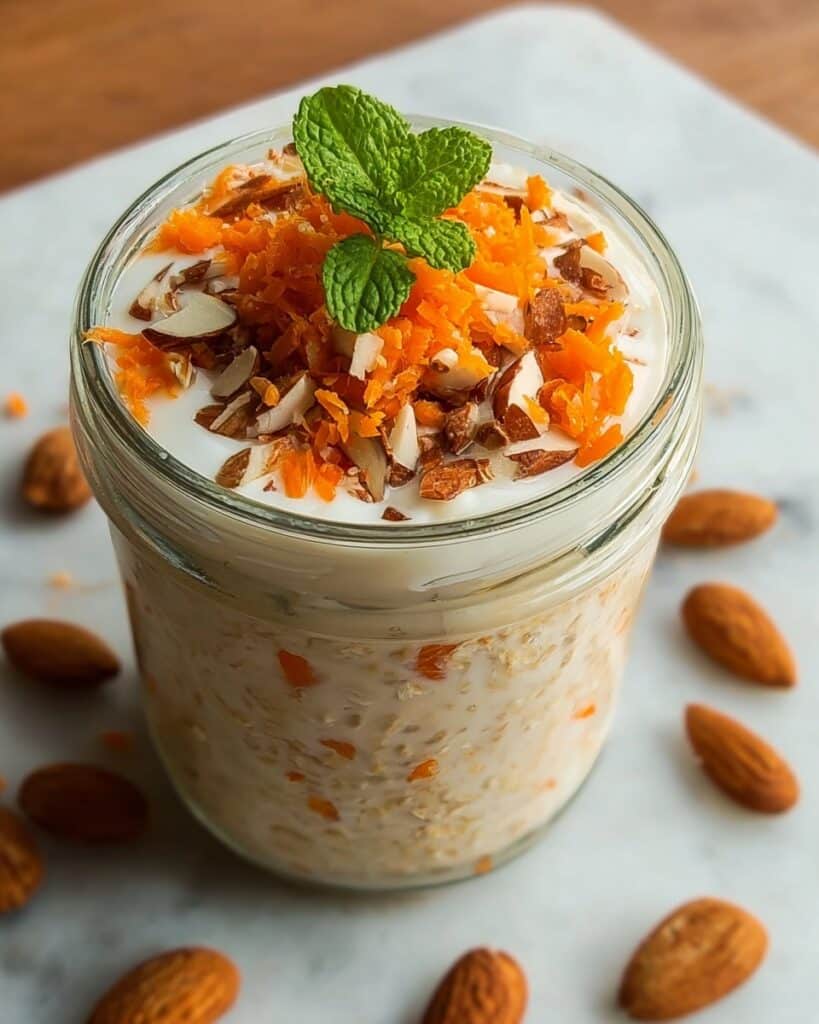 Carrot Cake Overnight Oats Recipe