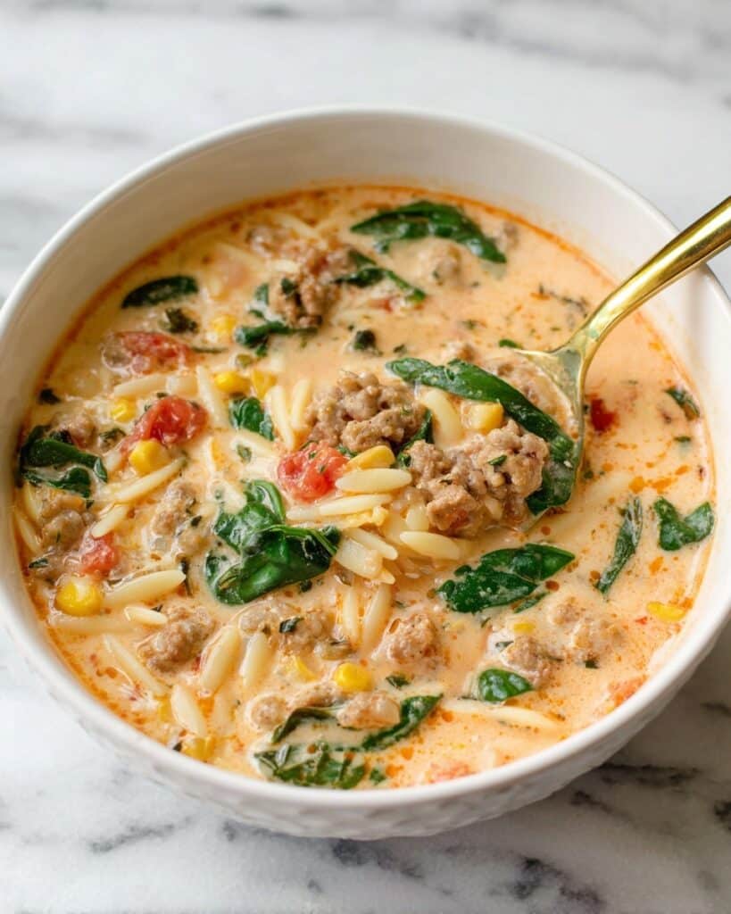 Italian Sausage Orzo Soup Recipe