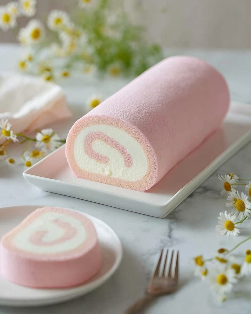 Japanese Cotton Candy Cake Roll Recipe