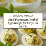 Basil Parmesan Deviled Eggs Recipe