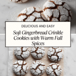 Soft and Spiced Gingerbread Crinkle Cookies Recipe