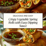 Vegetable Spring Rolls With Dipping Sauce Recipe