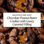 Chocolate Peanut Butter Cookies with Gooey Caramel Recipe