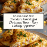 Cheddar and Ham Stuffed Christmas Trees Recipe
