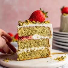 Lemon Pistachio Cake with Lovely Lemon Frosting Recipe