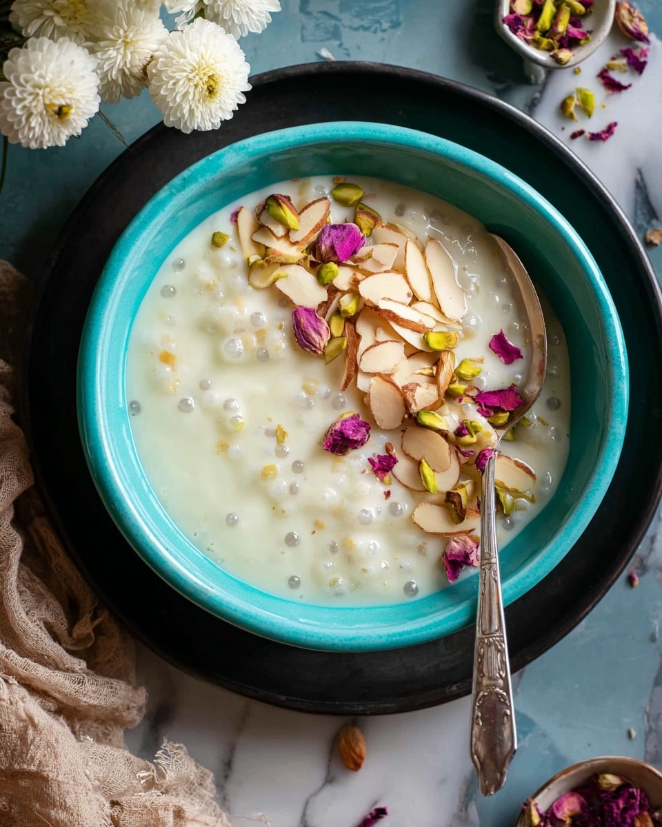 A transparent glass filled with three layers of yellow rice pudding mixed with small pieces of yellow and light brown raisins, topped with a few whole golden raisins. A metal spoon is placed inside the glass, leaning diagonally out. The glass sits on a textured, brown cloth with frayed edges over a white marbled surface, with part of a white bowl containing more pudding blurred in the background. The lighting is dim, creating a contrast between the bright pudding and the dark backdrop. photo taken with an iphone --ar 4:5 --v 7