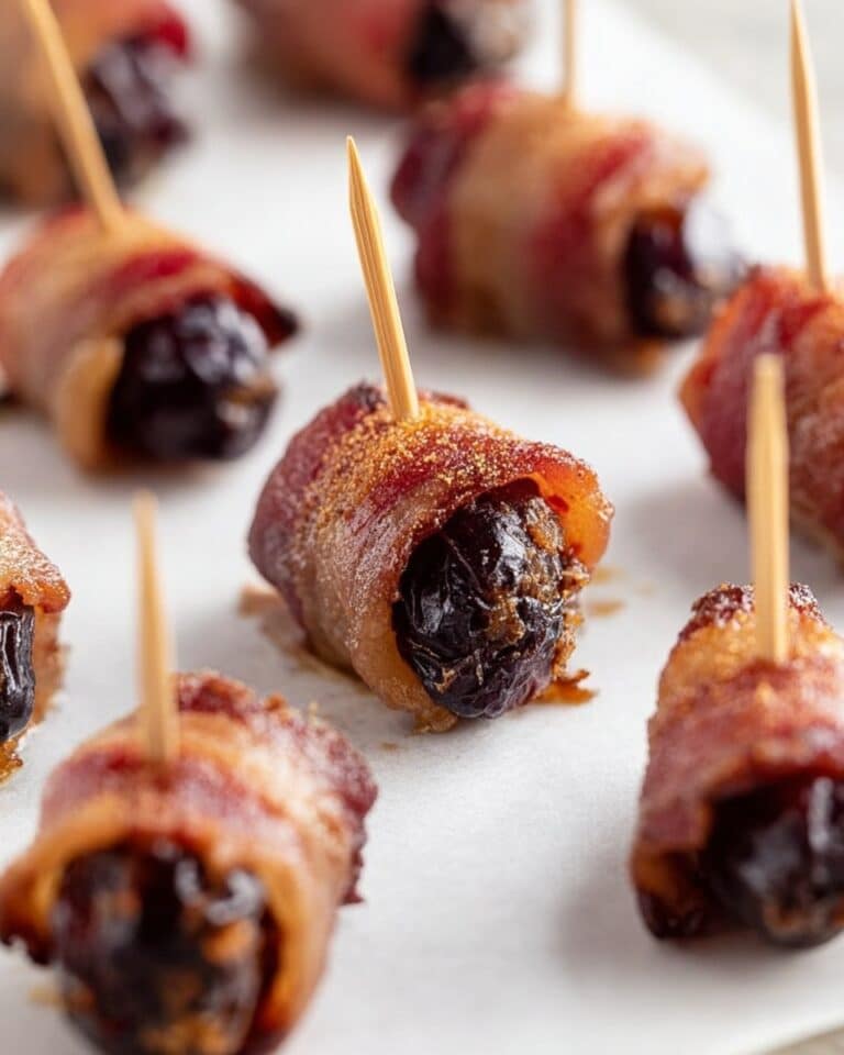 Bacon-Wrapped Dates Stuffed with Goat Cheese and Dark Chocolate Recipe