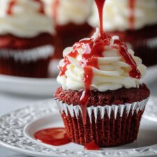 Bloody Red Velvet Cupcakes Recipe