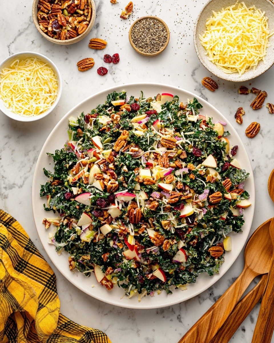 Manchego Apple Kale Farro Salad Recipe