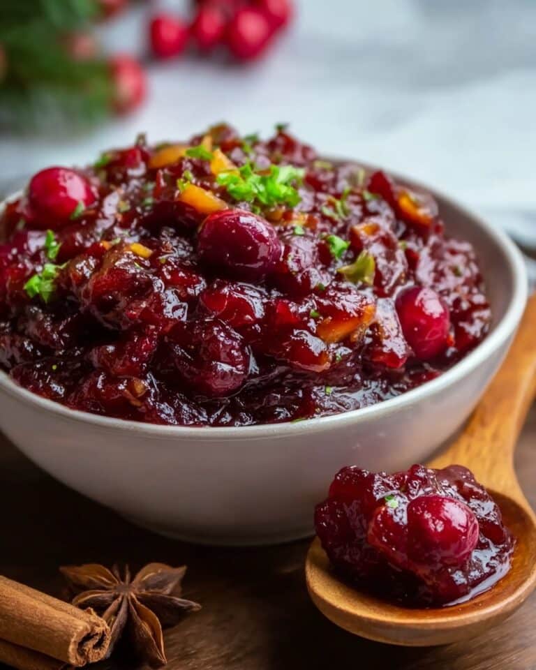 Irresistible Cranberry and Apple Chutney with a Curry Twist Recipe