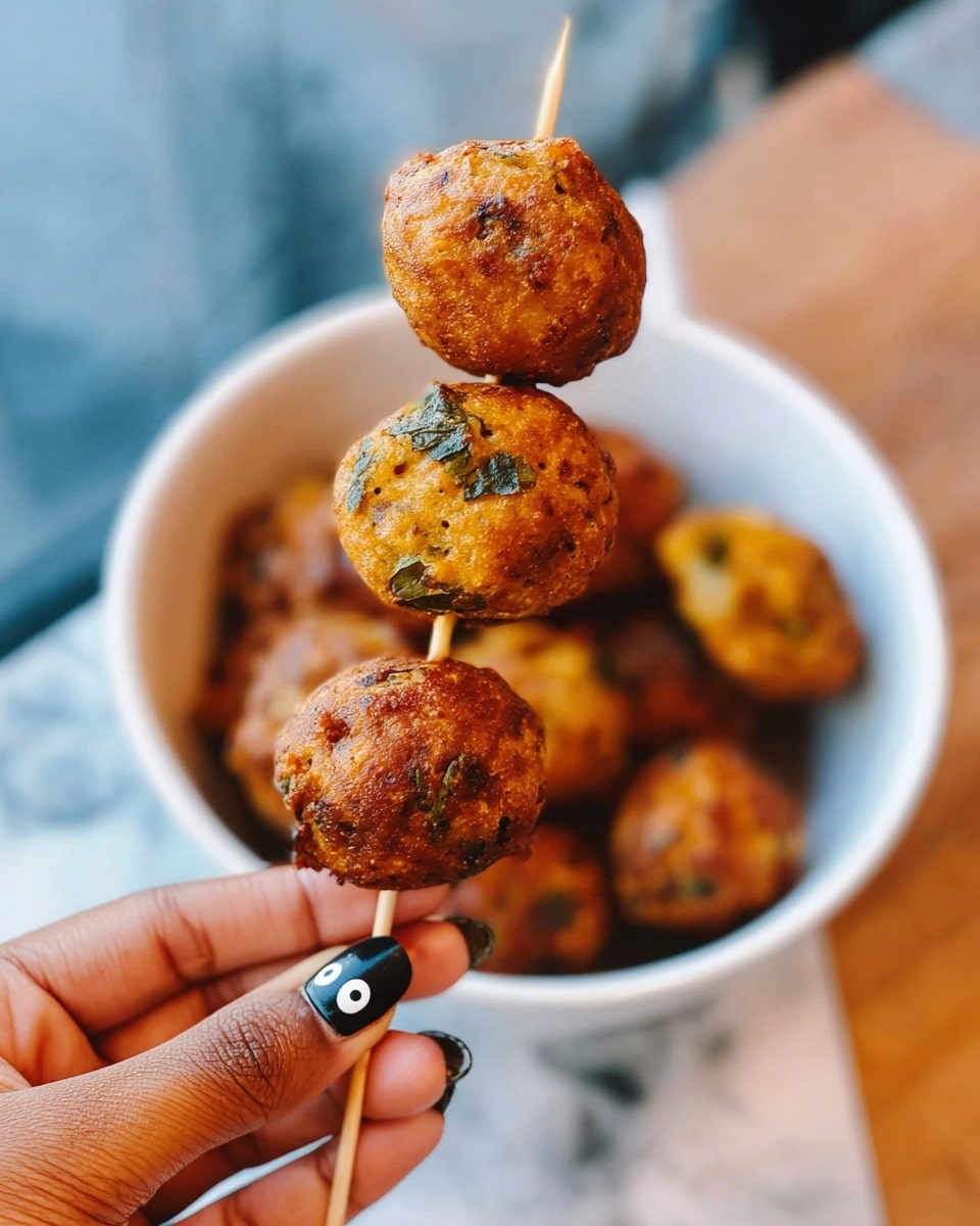 The image shows a white plate with black vertical stripes, holding a stack of creamy mushroom pasta. The pasta is pale yellow and soft, forming the bottom layer. On top, there is a sauce with creamy light beige color mixed with sliced mushrooms that are grayish-brown with soft edges. The stack is topped with a small bunch of fresh green herbs in the center. In the background, a blue pot contains more creamy pasta, placed on a wooden surface. photo taken with an iphone --ar 4:5 --v 7