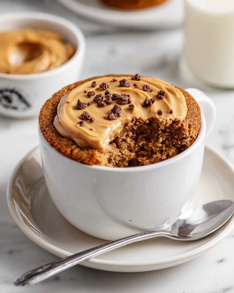 Peanut Butter Cake in a Mug Recipe