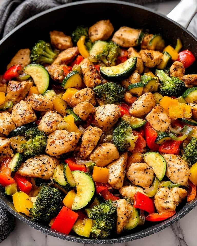 Healthy Chicken and Vegetables Skillet Recipe