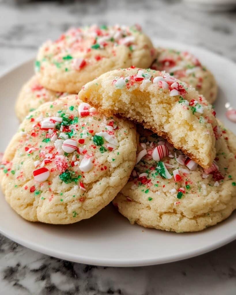 Gluten Free Peppermint Sour Cream Sugar Cookies Recipe