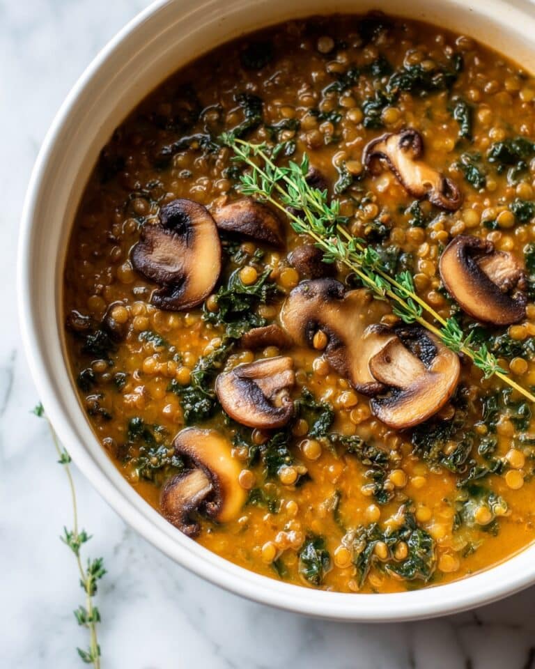 Vegan Lentil Mushroom Stew Recipe