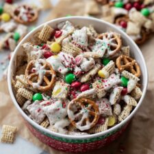 White Chocolate Christmas Trash Snack Mix Recipe