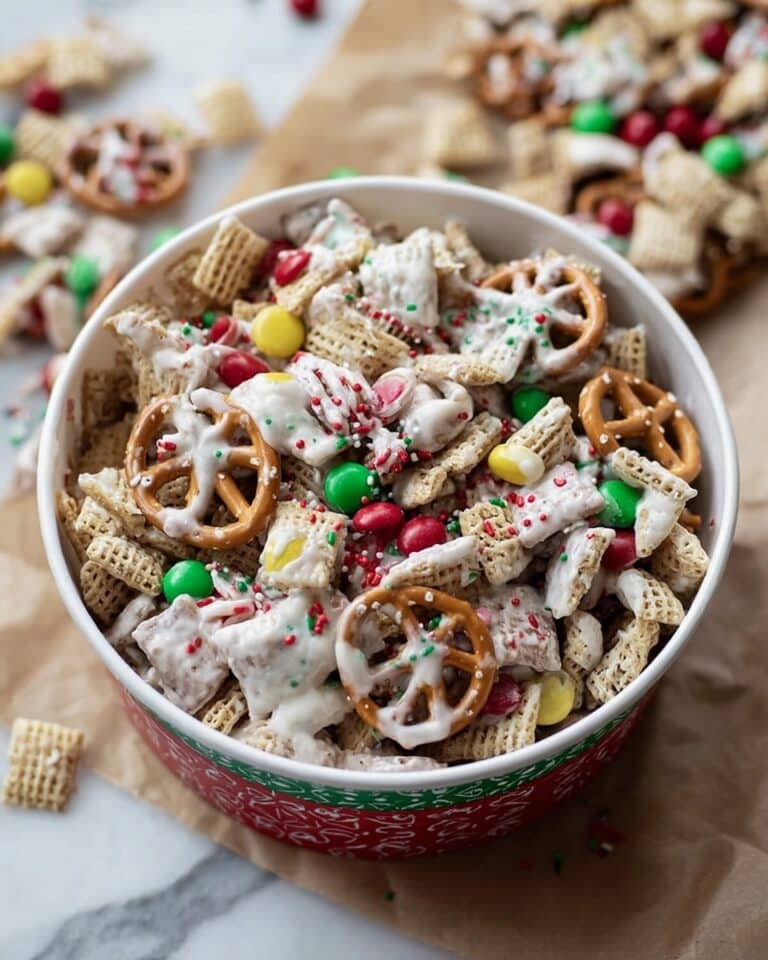 White Chocolate Christmas Trash Snack Mix Recipe