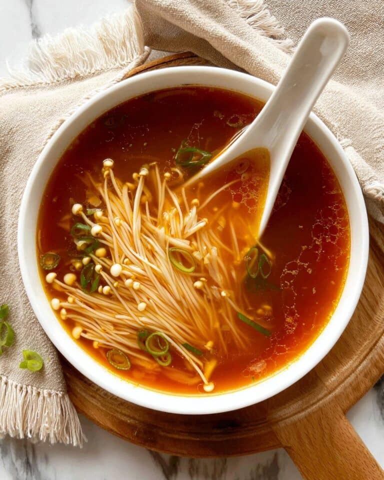 Tomato Enoki Mushroom Soup Recipe