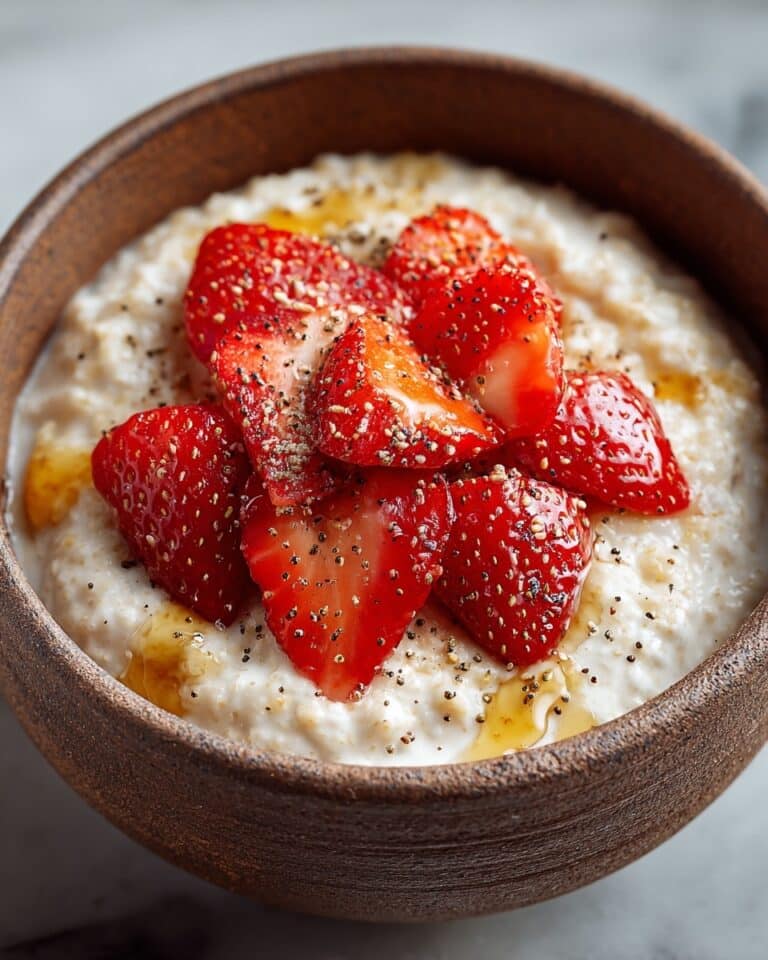 Strawberries and Cream Porridge Recipe
