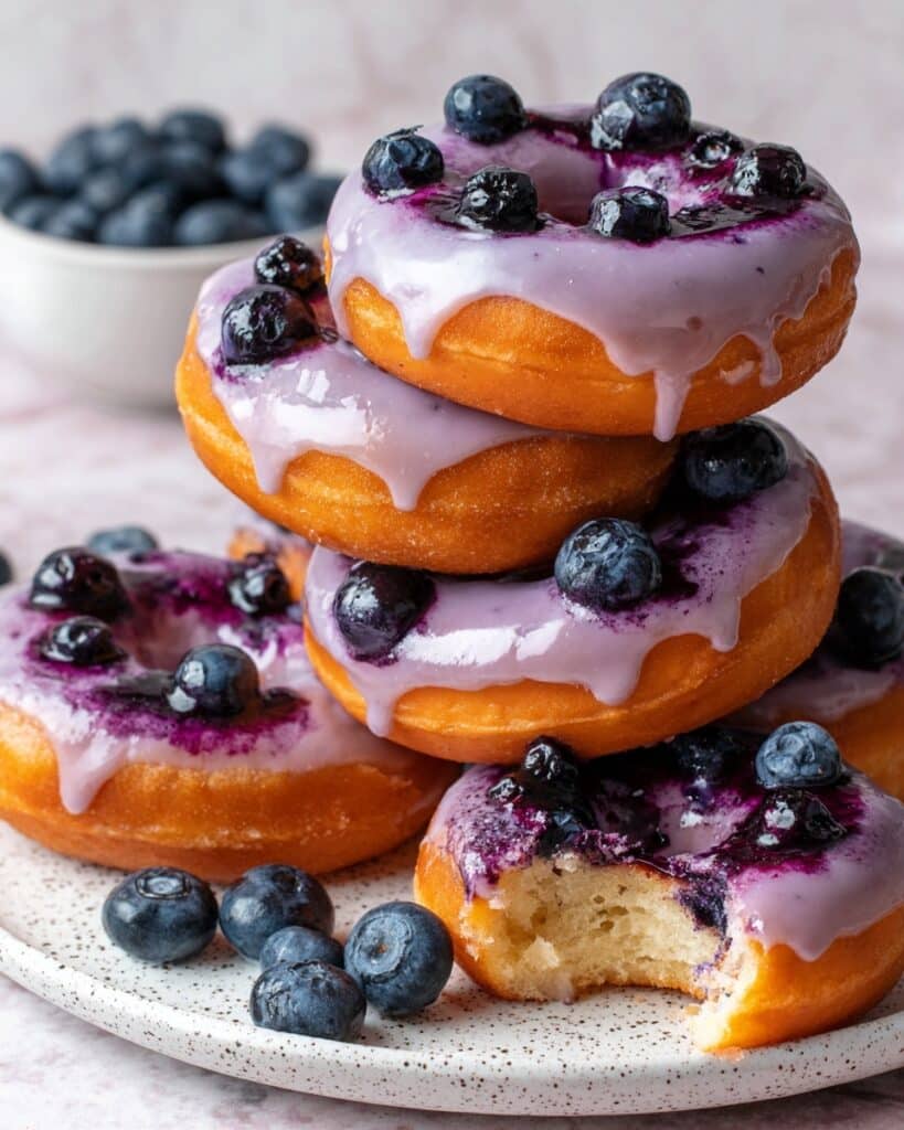 Blueberry Cake Donuts Recipe