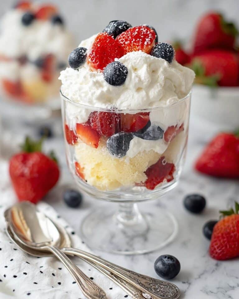 Berry Trifle with Vanilla Pudding, Angel Food Cake, and Fresh Berries Recipe