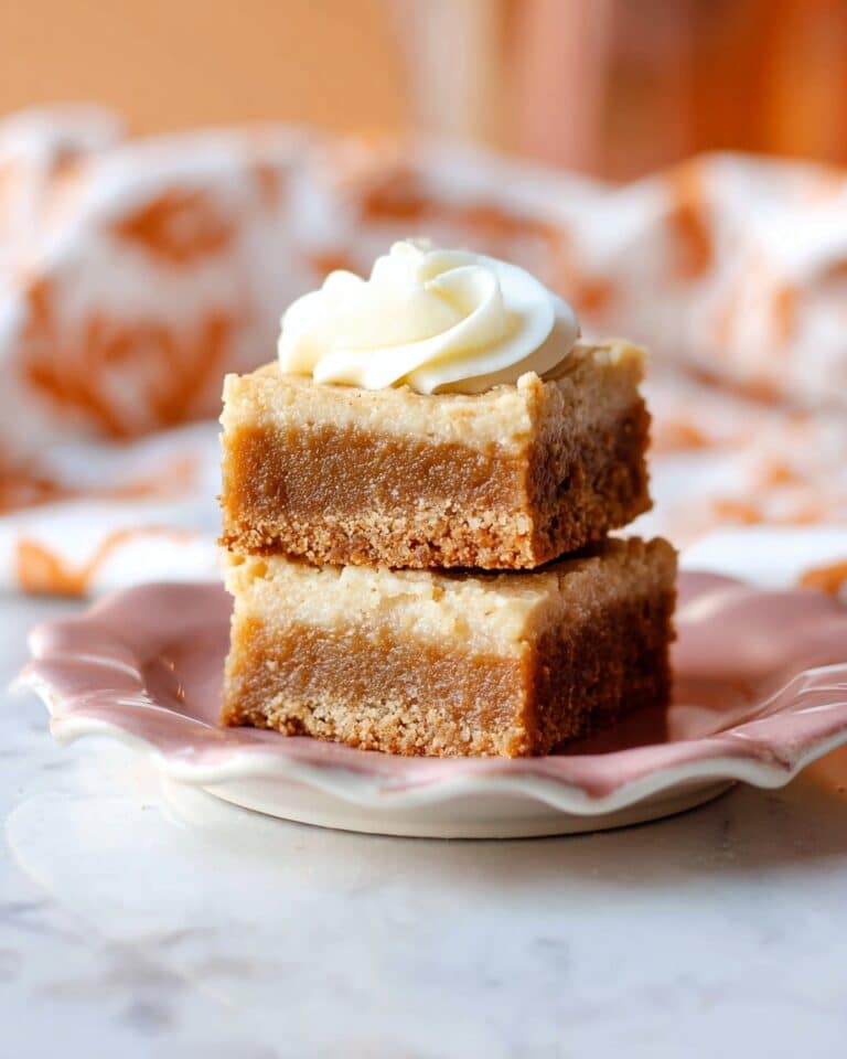 Pumpkin Shortbread Bars Recipe
