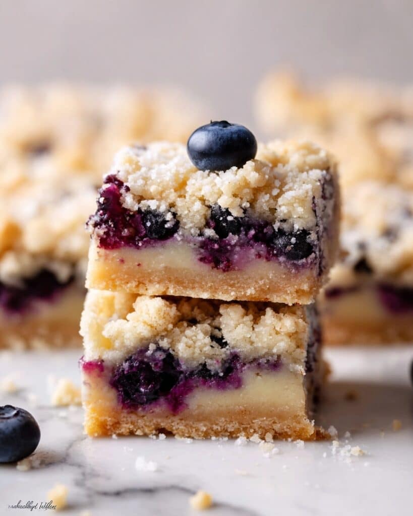 Lemon Blueberry Shortbread Bars Recipe