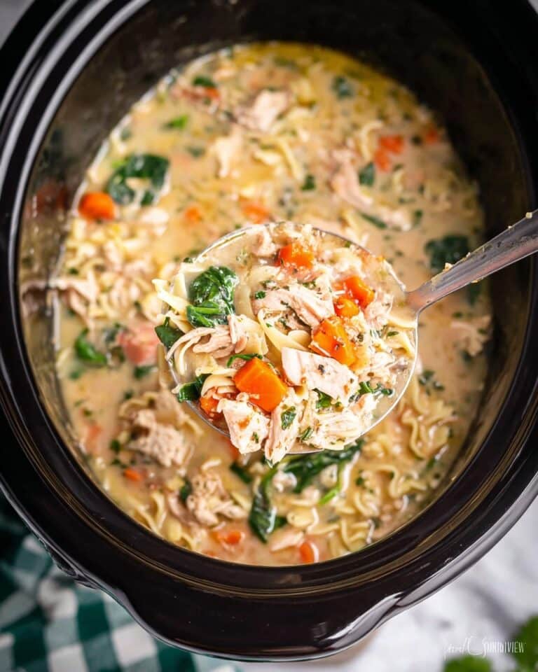 Crockpot Chicken Tortellini Soup Recipe