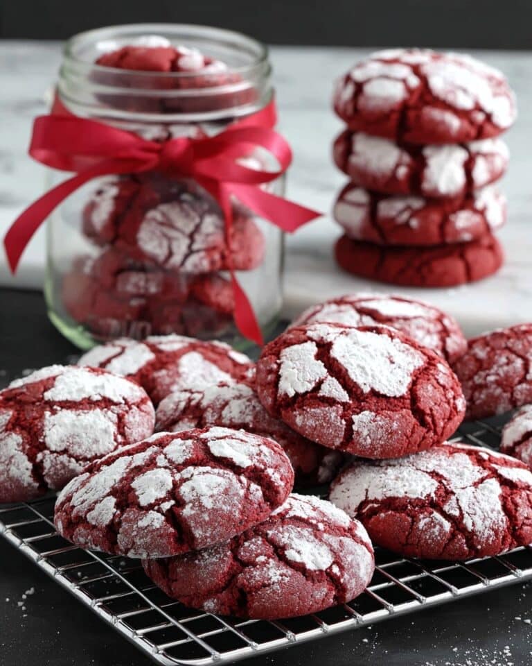 Red Velvet Crinkle Cookies Recipe