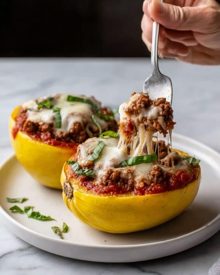 Chicken Parmesan Stuffed Spaghetti Squash Recipe