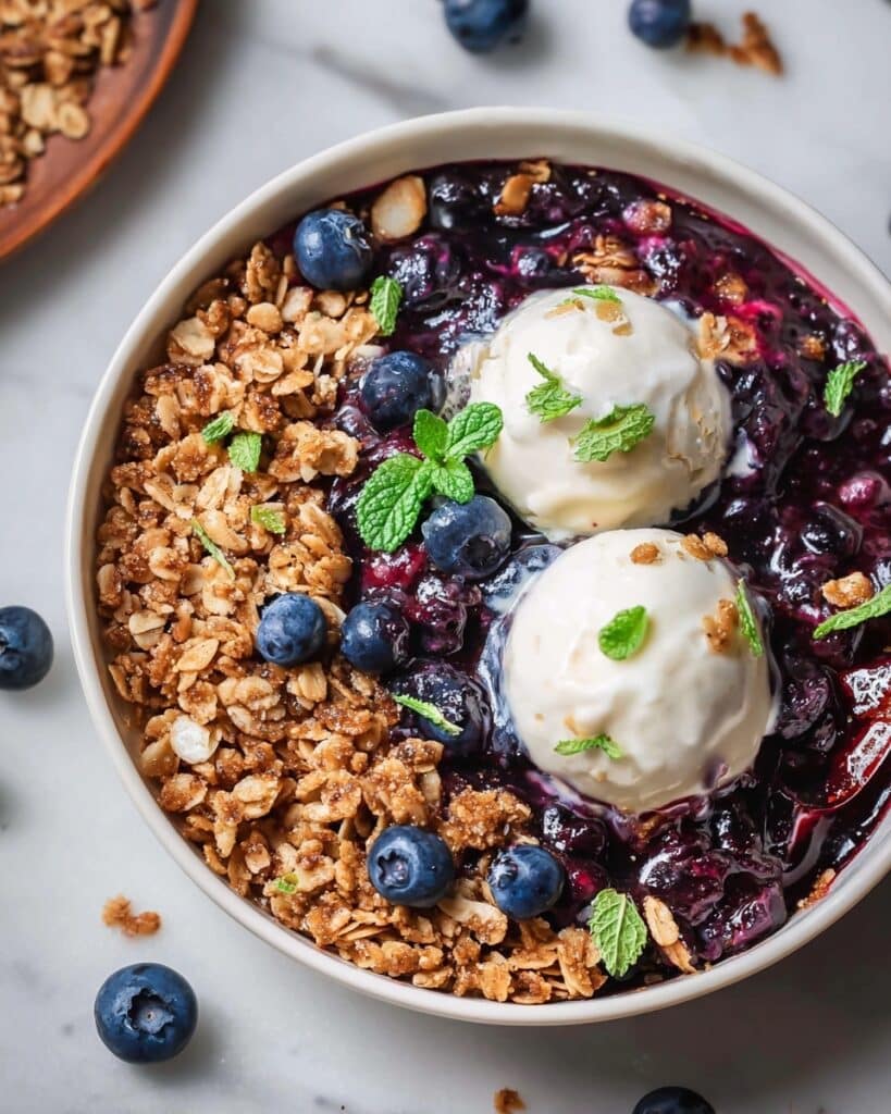 Vegan Instant Pot Nectarine Berry Crisp Recipe