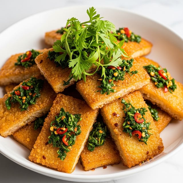 Savory Crispy Fried False with Zesty Herb Infusion Recipe